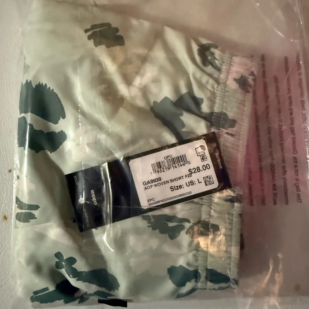 adidas Kids Sage Green Woven Shorts